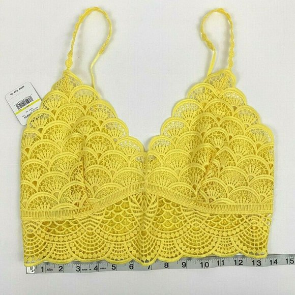 Free People Intimately Sunrise to Sunset Bra Longline Bralette Sunny Day Size M - Picture 8 of 10